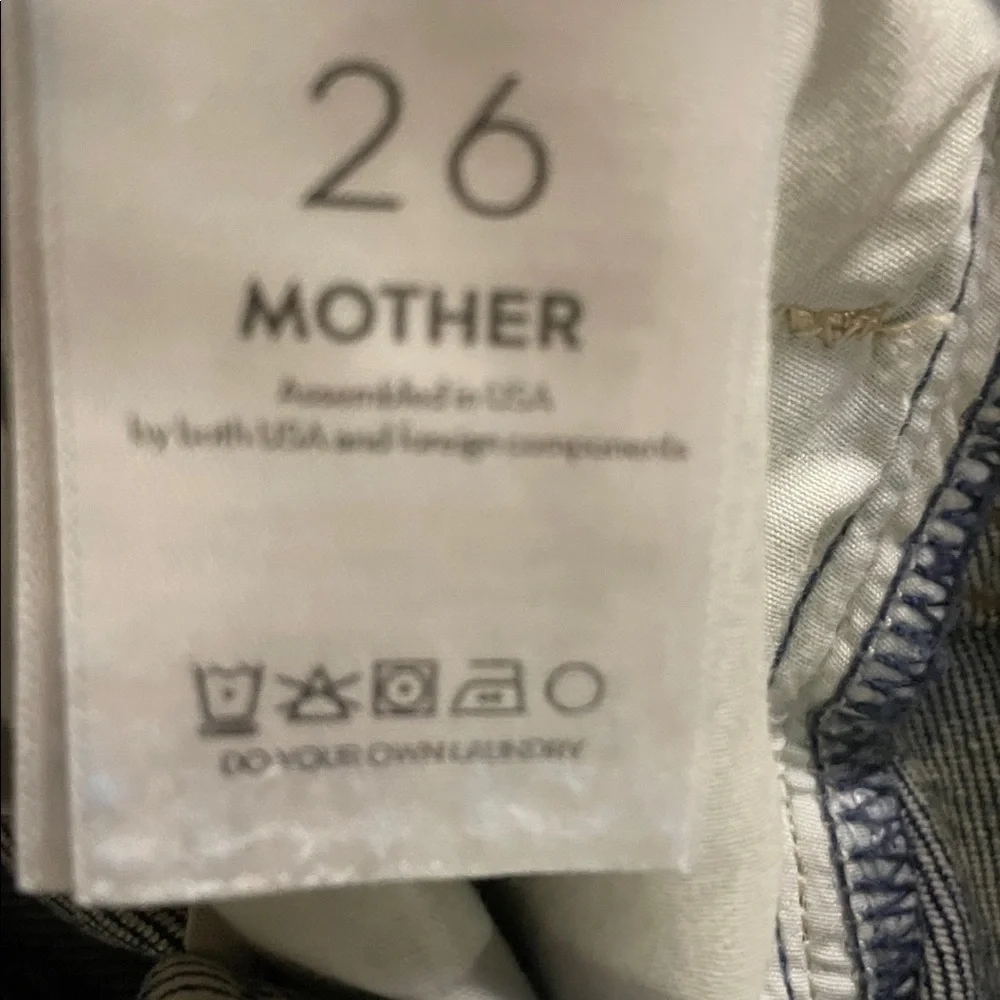 MOTHER Blue Wide Leg Flare Jeans - Picture 9 of 15